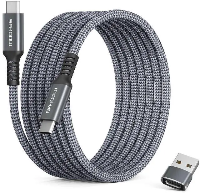 Main image of Basesailor iPhone 16 15 Pro Max Charger Cable 10FT,100W USB C to Type C Cable with USB Adapter,Fast Car Charging Power Cord for iPad 10th Air 4th 5th Mini 7th 6th Generation,Samsung Galaxy S25 S24 S23