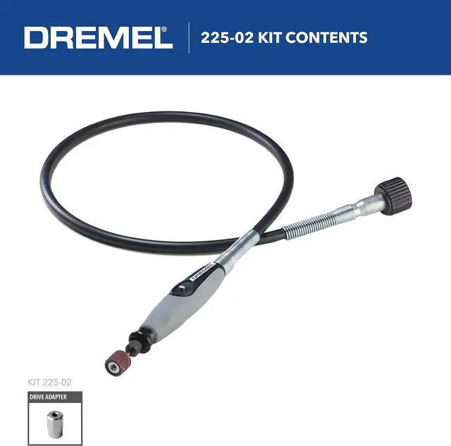 Alt view image 3 of 7 - Dremel Flex Shaft Rotary Tool Attachment with Comfort Grip and 36 Long Cable - Engraver, Polisher, and Mini Sander- Ideal for Detail Metal Engraving, Wood Carving, and Jewelry Polishing, 225-02
