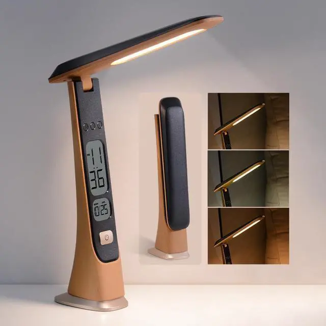 Main image of WILIT Rechargeable Lamps Cordless Table Lamp, Foldable Portable Desk Lamp - LED Battery Operated Lights with Stepless Brightness&Time Display for Office Lamp, Book Lights, College Dorm Essentials