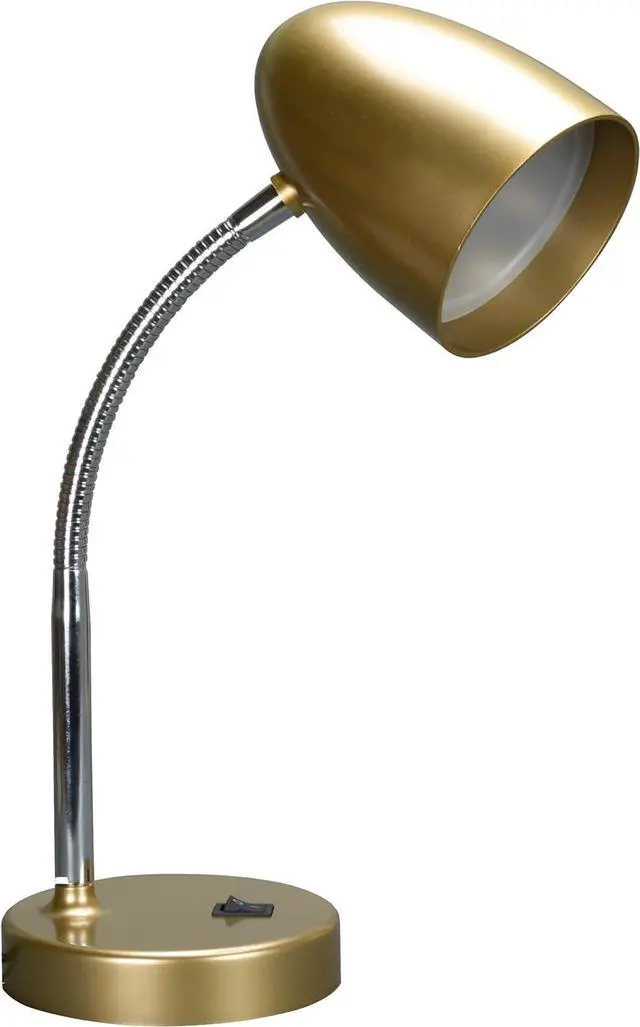 Main image of ENERGETIC SMARTER LIGHTING LED Desk Lamp, Flexible Gooseneck with Table lamp, 3.5W 240LM 4000K Cool White Study Lamps for Bedroom and Office, Eye Protection, ETL Listed,Gold