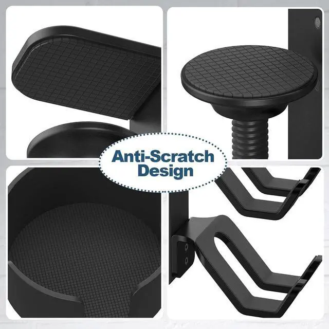 Alt view image 6 of 7 - 4 in 1 Desk Cup Holder with Headphone Hanger and Controller Stand Gaming Accessories, Universal Adjustable & Rotating Upgraded Arm Clamp for Coffee Mugs, Water Bottles, Headphones, Controller.
