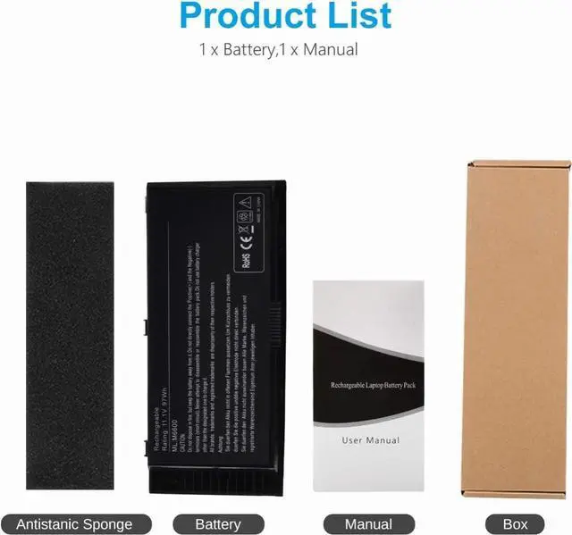 Alt view image 6 of 6 - LQM 11.1V 97Wh 9-Cell New Laptop Battery for Dell Precision M4600 M4800 M6600 M6700 M6800 PN:FV993 FJJ4W PG6RC 7DWMT JHYP2 K4RDX KJ321 R7PND RY6WH