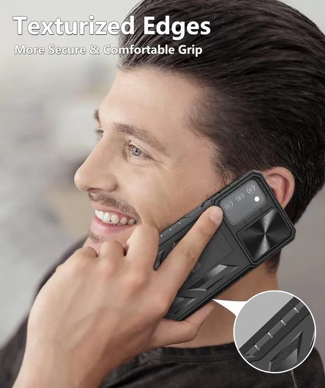 Alt view image 7 of 7 - for Samsung Galaxy A03s Protective Case: Military Grade Drop Proof Full Protection Mobile Phone Cover with Kickstand | Rugged Shockproof TPU Matte Textured Tough Bumper Shell
