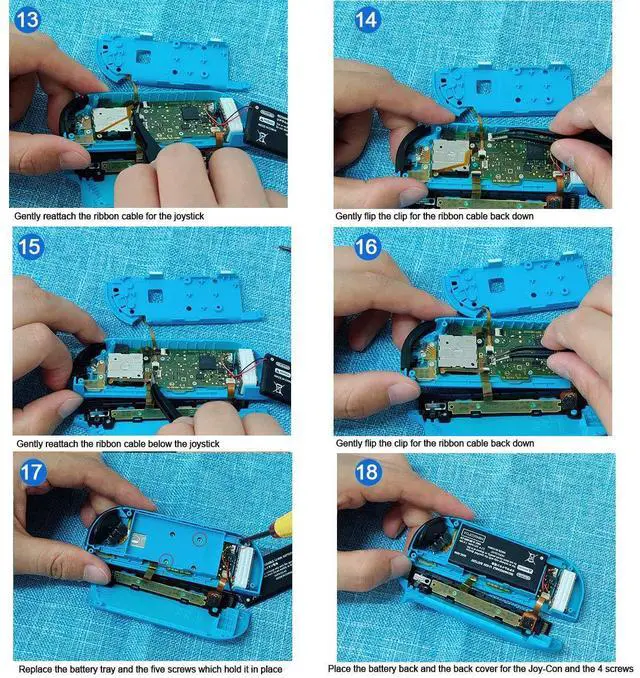 Alt view image 7 of 7 - 2-Pack Replacement Joystick Analog Thumb Stick Repair Kit for Nintendo Switch / Switch OLED Model / Switch Lite Joy-Con Controller - Drift Fix Tools Y1.5 / +1.5 Screwdriver / Pry Tools