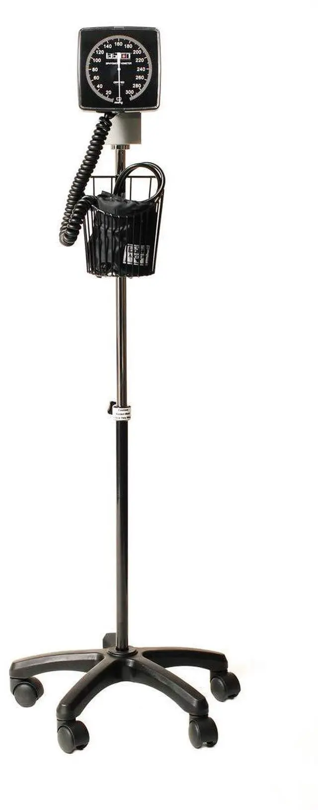 Main image of Labtron Mobile Blood Pressure Monitor with Rolling Stand, Adult Large BP Cuff, Height-Adjustable