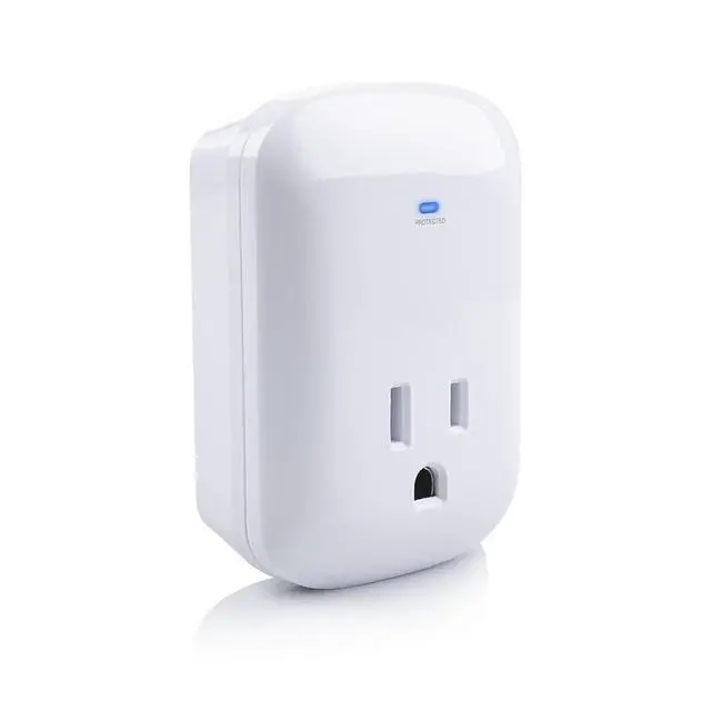 Main image of [ETL Listed] Cable Matters 1350 Joules Single Outlet Surge Protector for TV, PC, Xbox, PS5, Refrigerator, Treadmill, 15A/1875W, 500V Clamping Voltage Wall Surge Protector Outlet, White