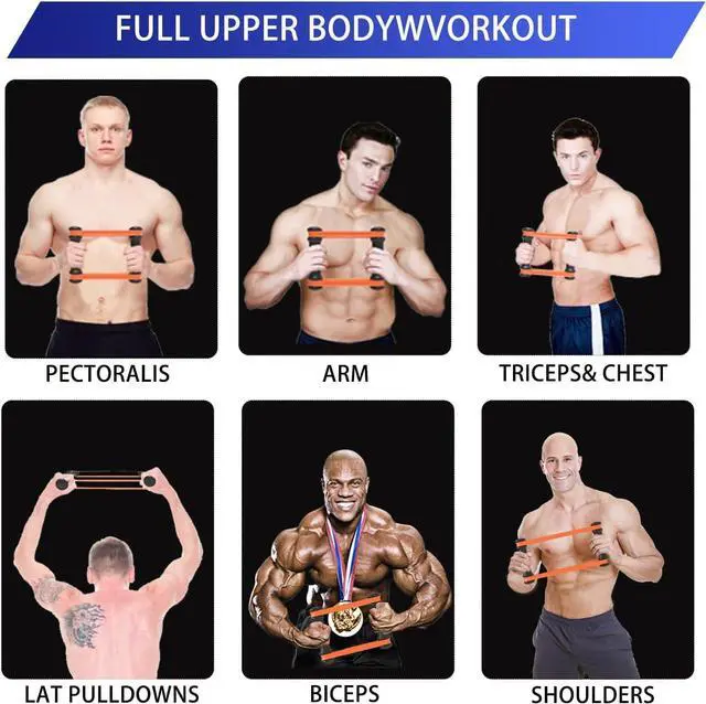 Main image of Rip Stick Efficient Upper Body Workout Equipment,Rip Muscle Workout Stick, Adjustable Resistance Bands with Wooden Handles, Portable Exercise Equipment, 8 Ripstick Bands