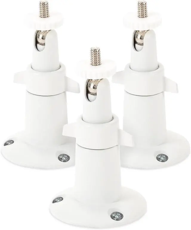 Main image of Wasserstein Adjustable Metal Wall Mount Compatible with Arlo Essential/XL 2 Gen/Pro/2/3/4/5/Ultra/Ultra 2, Wyze Cam Outdoor/V3, & Ring Stick Up Cam Pro/Battery (3-Pack, White)