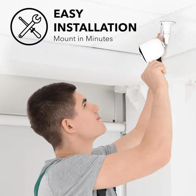 Alt view image 5 of 6 - Wasserstein Adjustable Metal Wall Mount Compatible with Arlo Essential/XL 2 Gen/Pro/2/3/4/5/Ultra/Ultra 2, Wyze Cam Outdoor/V3, & Ring Stick Up Cam Pro/Battery (3-Pack, White)