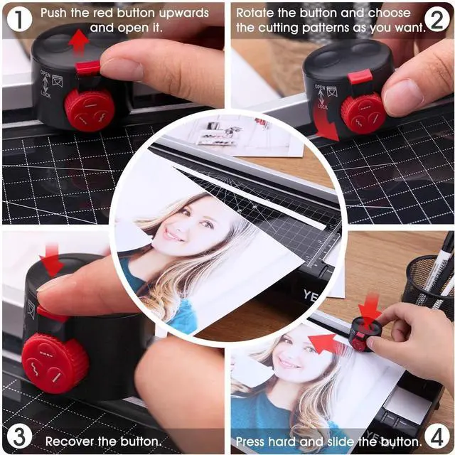 Alt view image 6 of 7 - Laminator Machine for A3/A4/A6, YE381 13inch Thermal & Cold Laminating Machine for Home Office School Teacher Use with 50 Pouches, Paper Trimmer and Corner Rounder