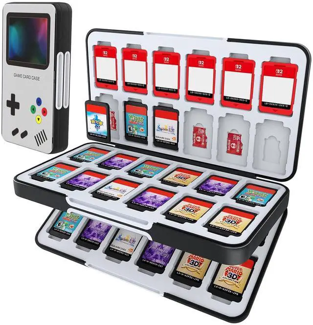 Main image of HEIYING Game Card Case for Nintendo Switch 2 / Switch OLED,Customized Pattern Portable Travel Carry Case with 48 Game Card Slots and 24 Micro SD Cards Slots