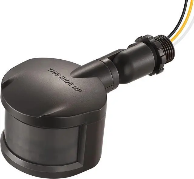 Main image of EDISHINE Motion Sensor, 180-Degree Replacement Motion Detector for Security Floodlights, Adjustable Time & Detection Sensitiity Range Up to 60 Feet, 3 Modes Pir Motion Sensor, Brown, UL Listed