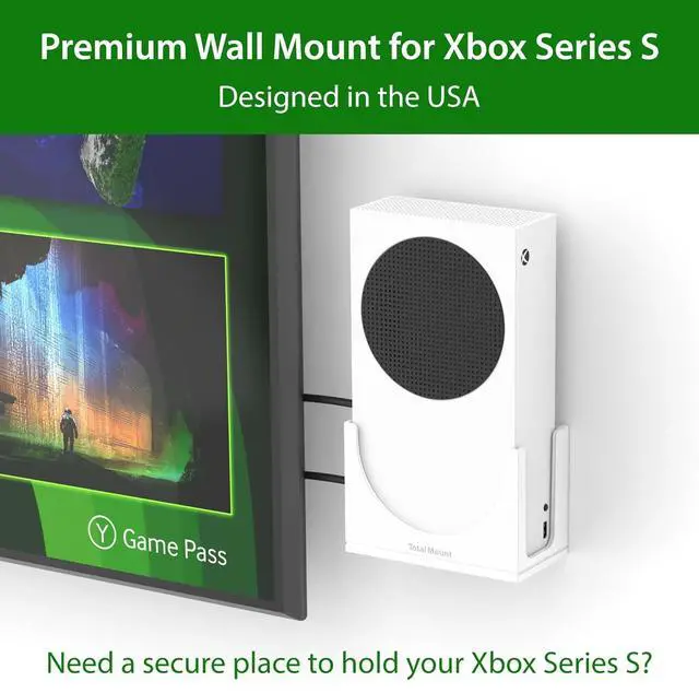 Alt view image 2 of 6 - TotalMount  Wall Mount  Mounts Xbox Series S on a Wall by Your TV (White)