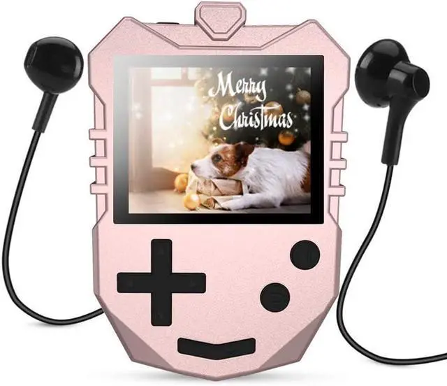 Main image of AGPTEK MP3 Player for Kids, Portable 8GB Music Player with Built-in Speaker, FM Radio, Voice Recorder, Expandable Up to 128GB, Rose Gold,K1
