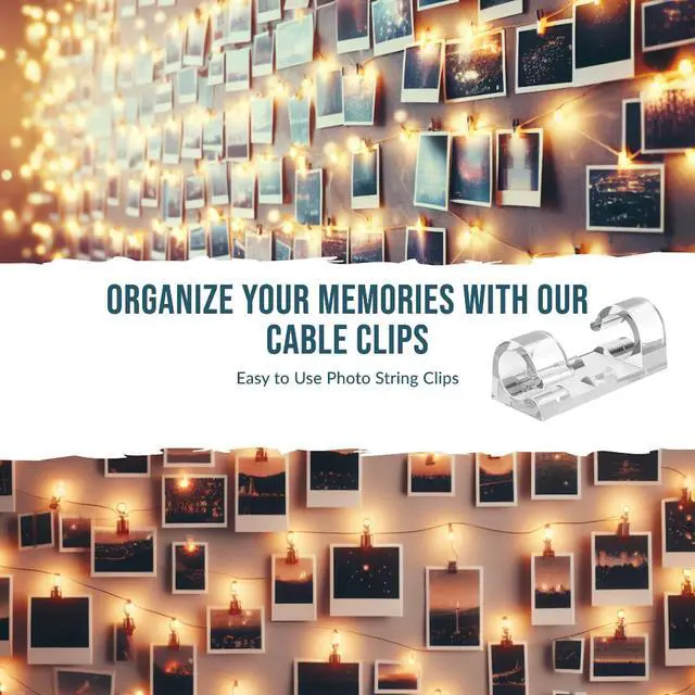 Alt view image 3 of 7 - 40Pcs Strong Adhesive Cable Clips with 50 Strips,Wire Clips,Cord Organizer Cable Management Finisher Wire clamp Wire Holder Cable Organizer Wire Hider for Cords Max.1/4"