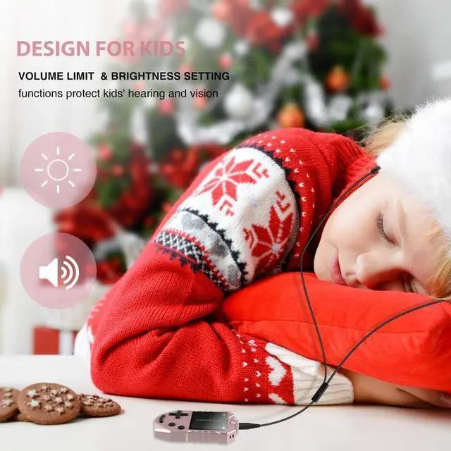 Alt view image 2 of 7 - AGPTEK MP3 Player for Kids, Portable 8GB Music Player with Built-in Speaker, FM Radio, Voice Recorder, Expandable Up to 128GB, Rose Gold,K1