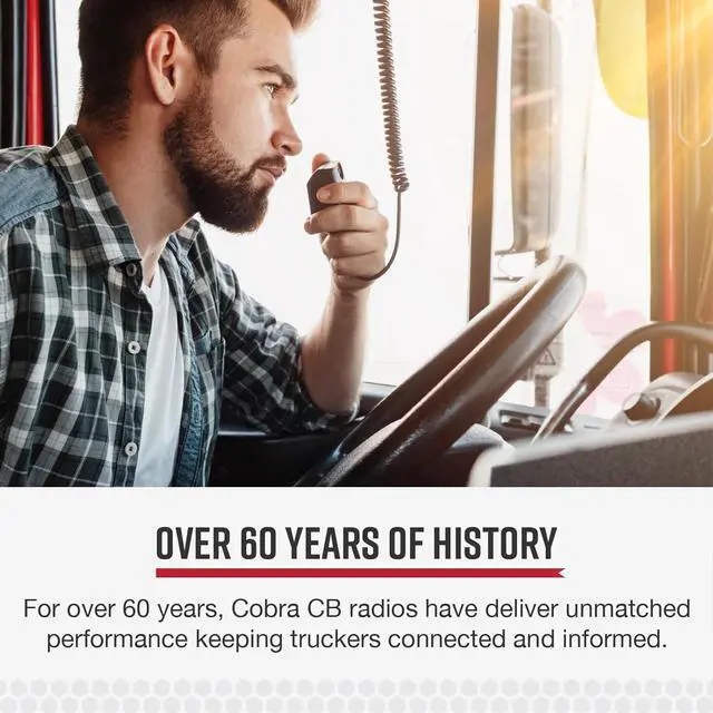 Alt view image 6 of 7 - Cobra HH50WXST Handheld CB Radio - Emergency Radio with Access to Full 40 Channels and NOAA Alerts, Earphone Jack, 4 Watt Power Output, Noise Reduction and Dual Channel Monitoring, Black