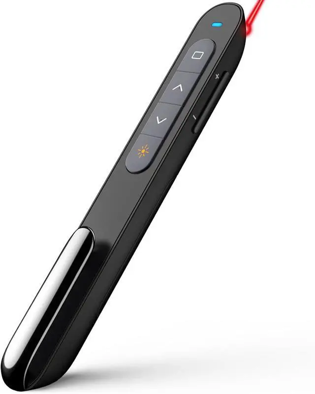 Main image of Norwii N27 Presentation Clicker, Clicker for PowerPoint Presentations, PowerPoint Clicker with Pointer for Presentations, Pointer Clicker Presentation Remote - Black