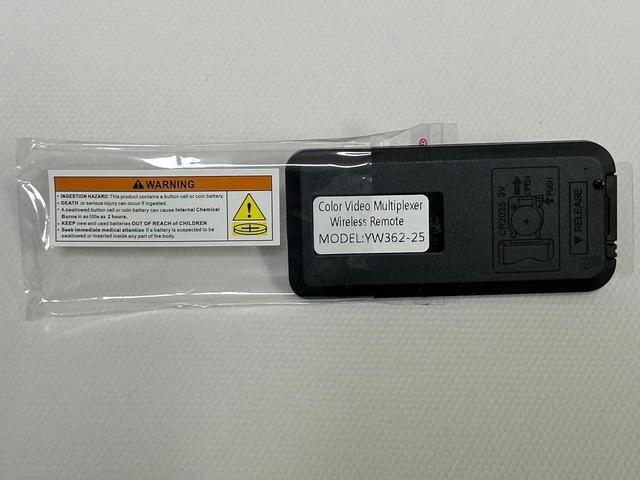 Alt view image 6 of 6 - Installer CCTV 4CH Video Color Quad Multiplexer with Loopout, Remote Control and Free 1 Amp Power Adapter