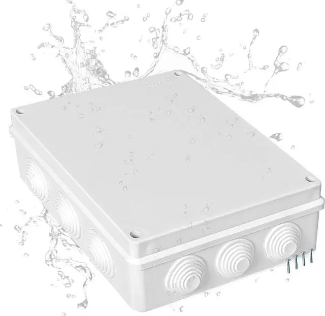 Main image of Iron Forge Cable Outdoor Electrical Junction Box - 12 x 10 x 4.8 Inch Dustproof Waterproof Electrical Box for Outdoor - Universal Enclosure Box