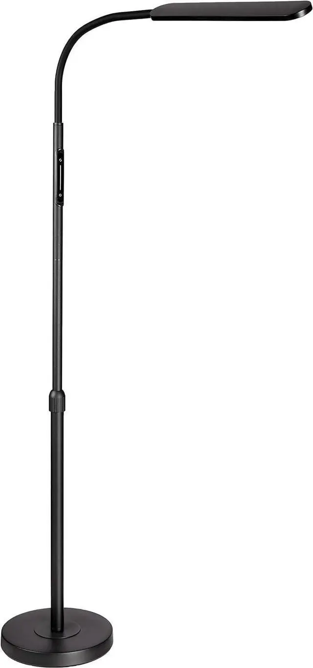 Alt view image 4 of 7 - NXONE Led Floor Lamp,Modern Reading Adjustable Standing Height 4 Colors and Stepless Brightness Work Lamp for Living Room Bedroom Reading, Black