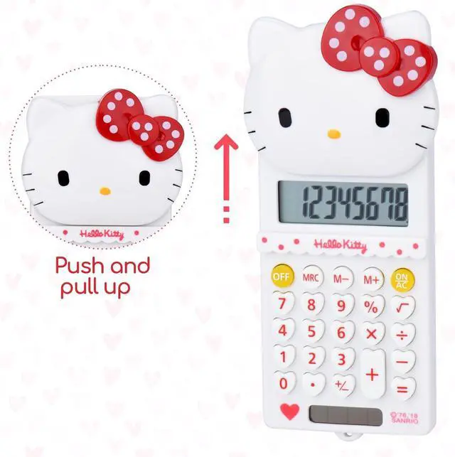 Alt view image 2 of 7 - Cute Calculator,5.9 * 2.6in,Powered by Batteries(Included) 8 Digit with LCD Display,Kids Calculator,Calculator for School,Mini Calculator,Cartoon Calculator,Handheld Calculator