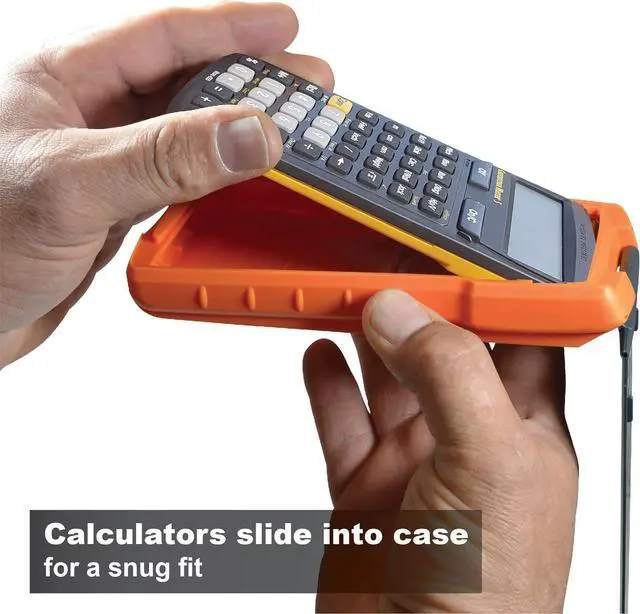 Alt view image 2 of 7 - Calculated Industries 5032-4 Armadillo Gear Hard Protective Calculator Case in Orange