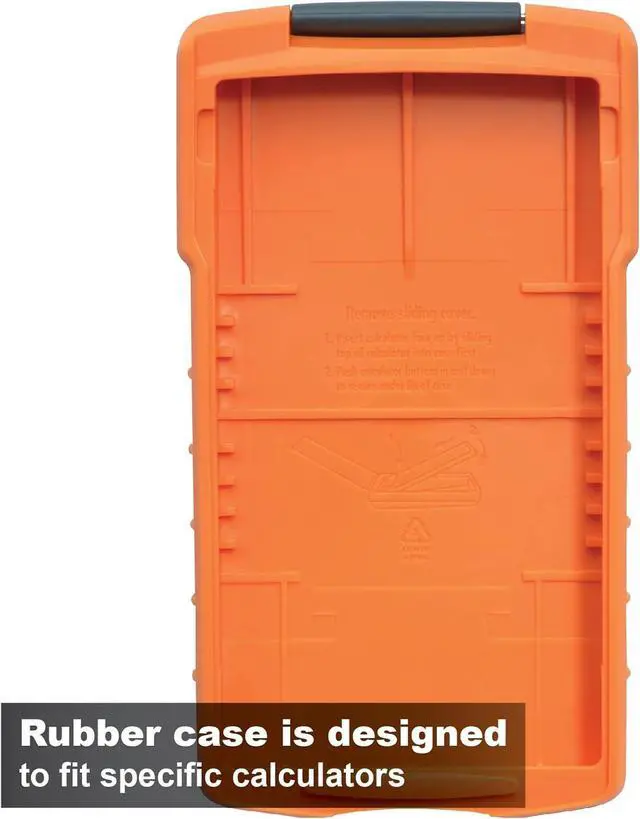 Alt view image 3 of 7 - Calculated Industries 5032-4 Armadillo Gear Hard Protective Calculator Case in Orange