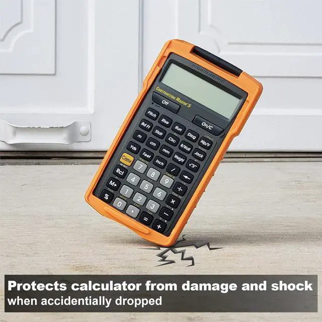 Alt view image 7 of 7 - Calculated Industries 5032-4 Armadillo Gear Hard Protective Calculator Case in Orange