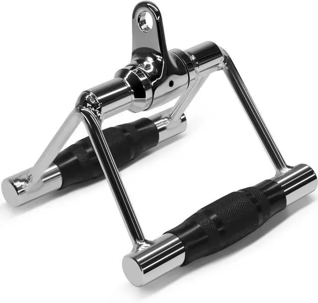 Main image of Yes4All Double D Row Handle Cable Attachment for Weight Workout, Cable Machine Accessories for Home Gym, LAT Pull Down V Bar with Capacity Up to 880LBS