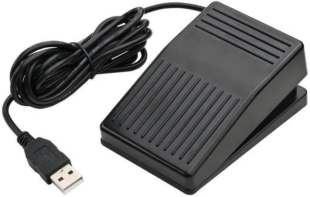 Alt view image 2 of 7 - iKKEGOL USB Foot Pedal, USB Single Foot Switch Game Control, One Key Programmable Footswitch Map Mouse Keyboard for Video Game Push to Talk, Transcription HID