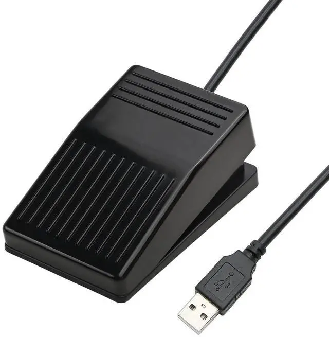 Alt view image 7 of 7 - iKKEGOL USB Foot Pedal, USB Single Foot Switch Game Control, One Key Programmable Footswitch Map Mouse Keyboard for Video Game Push to Talk, Transcription HID