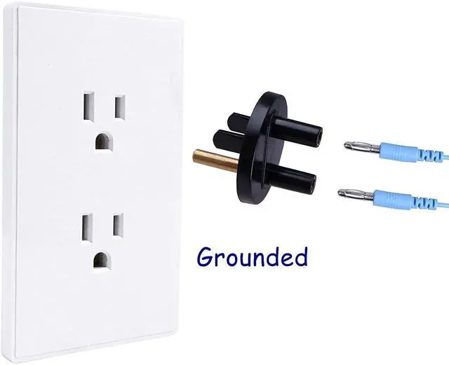 Alt view image 2 of 7 - Grounded Outlet Plug, Anti-Static Wrist Strap (Adjustable up to Size XL) and Grounding Cord, Earth Connection | ESD Safe for Computer, PC Building Eelectronics