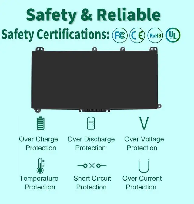 Alt view image 3 of 7 - HT03XL L11119-855 Laptop Battery for HP Pavilion 14-CE 14-CF 14-DF 15-CS 15-DA 15-DB 15-DW 17-by 17-CA Series 15-CS0053CL 15-DW0033NR 15-DA0014DX L11421-542 L11421-2C2 HSTNN-UB7J HSTNN-DB8R HT03041XL