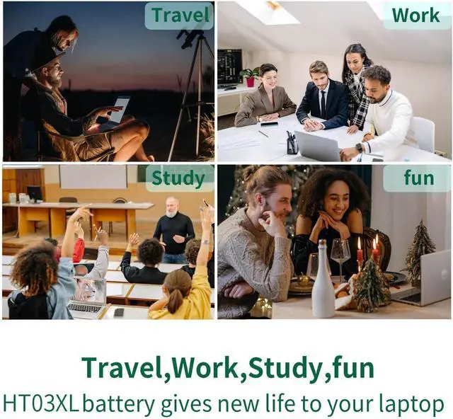 Alt view image 4 of 7 - HT03XL L11119-855 Laptop Battery for HP Pavilion 14-CE 14-CF 14-DF 15-CS 15-DA 15-DB 15-DW 17-by 17-CA Series 15-CS0053CL 15-DW0033NR 15-DA0014DX L11421-542 L11421-2C2 HSTNN-UB7J HSTNN-DB8R HT03041XL