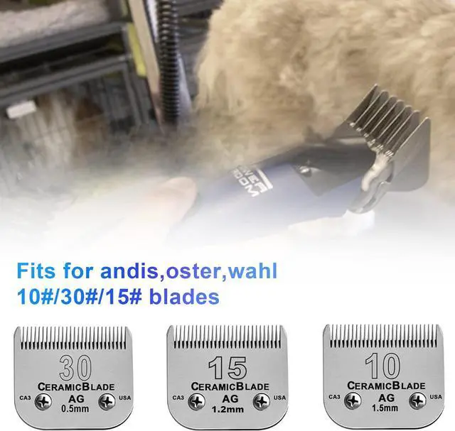 Alt view image 4 of 6 - COSYONALL Animal Stainless Steel 5 Color Dog Guide Comb Set,Cutting Length 1/8"-5/8" for 10#/15#/30# A5 Detachable Blade,Compatible with Andis, Oster A5, Wahl KM Series Clipper Guards
