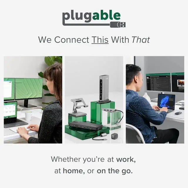 Alt view image 6 of 6 - Plugable Thunderbolt 4 Cable [Thunderbolt Certified] 6.6ft USB4 Cable with 100W Charging, Single 8K or Dual 4K Displays, 40Gbps Data Transfer, Compatible with Thunderbolt, USB4, USB-C - Driverless
