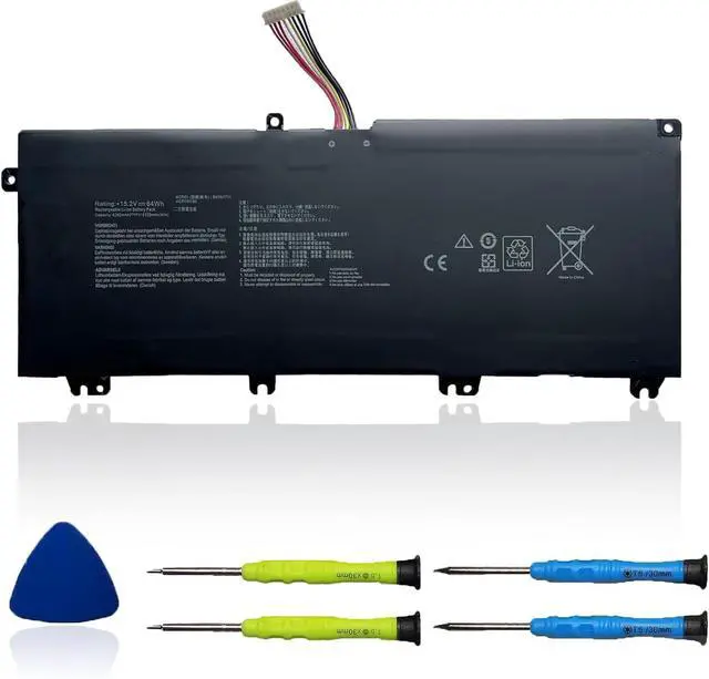 Main image of B41N1711 Laptop Battery Compatible with Asus TUF Gaming FX705DT-AU068T FX705DD FX705DU FX705DY-AU072 FX705GM FX705GE FX705GD Series B41Bn95 B41Bn9H 15.2V 64Wh 4110mAh(Long Cable)