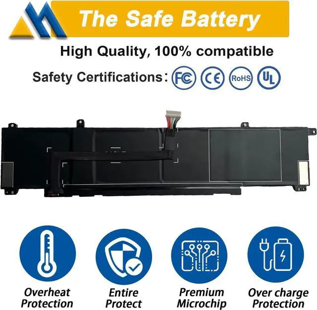 Alt view image 3 of 6 - 70.07Wh WK04XL Laptop Battery Replacement for Hp Victus 16-b 16-c 16-d 16-e Series 16-D0013DX 16-D0001UR 16-D1113TX 16-E0005UA 16-E0029UR 16-E0194NW HSTNN-OB2C M38822-AC1 4-Cell