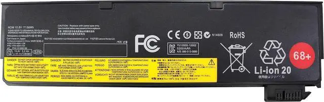 Main image of 58WH 45N1128 X240 Battery Compatible with ThinkPad T440 T440s T450 T460 T460P T470P T550 T560 L450 L460 L470 P50S W550s X250 X260 X270 45N1125 45N1126 45N1127 45N1129