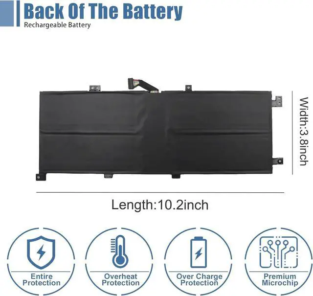 Alt view image 4 of 7 - L18M4P90 Laptop Battery Replacement for Lenovo ThinkPad L13 Yoga Series SB10T83120 L18D4P90 L18C4P90 02DL032 5B10W13933 02DL030 SB10T83119 02DL031 5B10W13934 5B10W13935 15.36V 46Wh 3000mAh