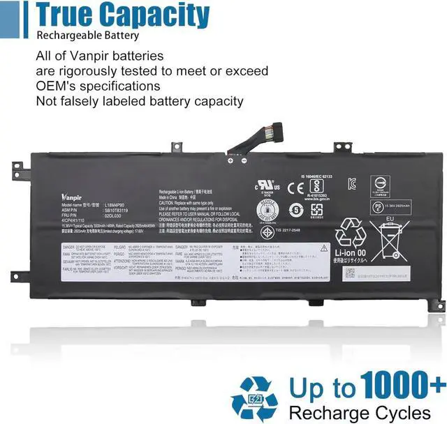 Alt view image 5 of 7 - L18M4P90 Laptop Battery Replacement for Lenovo ThinkPad L13 Yoga Series SB10T83120 L18D4P90 L18C4P90 02DL032 5B10W13933 02DL030 SB10T83119 02DL031 5B10W13934 5B10W13935 15.36V 46Wh 3000mAh