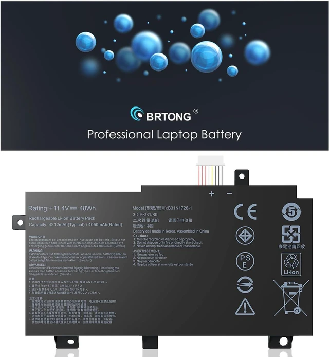 Alt view image 7 of 7 - B31N1726 Battery Replacement for Asus Laptop FX80 FX86 TUF FX505GT FX505GM FX505GE FX505GD FX505DT FX505DV FX505DY FX505 FX504GD FX504GE FX504GM FX504G FFX80 FX80GD FX80G A41LK9H B31BNEH