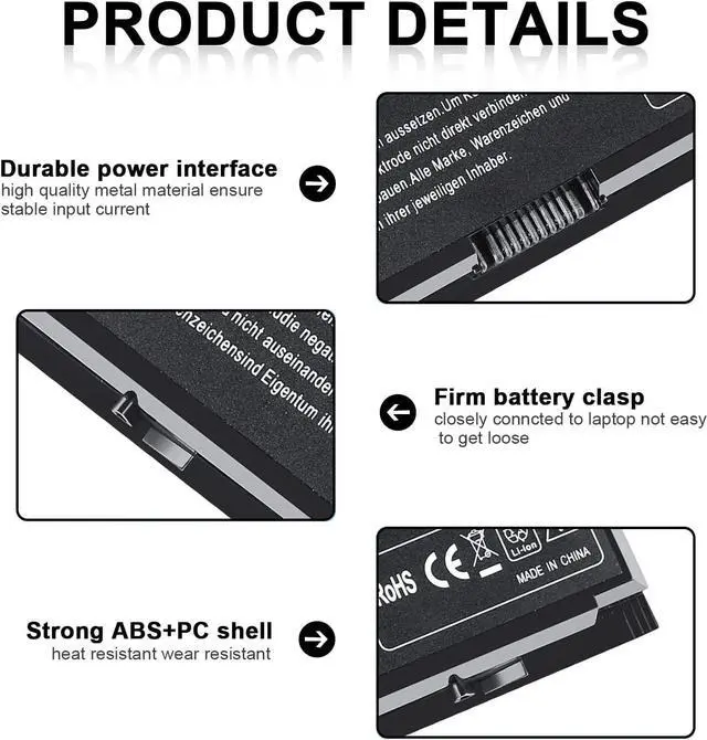 Alt view image 2 of 6 - IEFUU New M6600 Laptop Battery for Dell Precision M4600 M4700 M4800 M6700 M6800 Series Battery Fits Type FV993 KJ321 FJJ4W R7PND PG6RC RY6WH V7M28 J5CG3 FVWT4 11.1V 97Wh