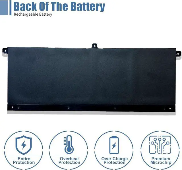 Alt view image 4 of 7 - H5CKD Laptop Battery, 15V 53Wh 3360mAh Compatible with Dell Vostro 5300 5401 5501 Latitude 3410 3510 Inspiron 5300 5401 5408 5501 5508 5400 7405 7300 7500 2-in-1 Silver Series 07T8CD
