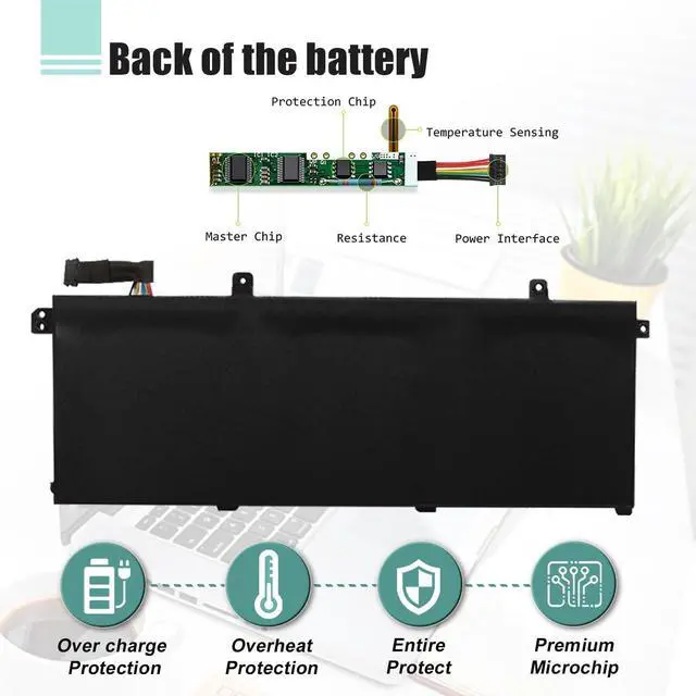 Alt view image 5 of 7 - L18L3P73 L18M3P74 L18C3P72 L18M3P73 51Wh Replacement Battery for Lenovo ThinkPad T14 Gen1/Gen2,ThinkPad T490/T495/P43S/P14s Series Laptop 02DL007/SB10K97646 11.55V 4372mAh