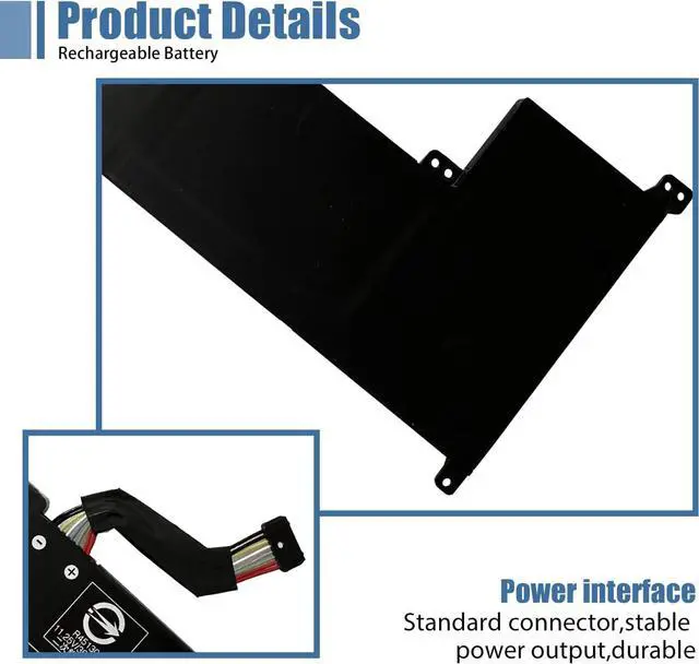 Alt view image 3 of 7 - L19C3PF6 Laptop Battery 11.25V 42Wh 3735mAh Replacement for Lenovo IdeaPad 3-17ADA05 3-17ARE05 3-17IIL05 3-17IML05 Series SB10W89847 L19L4PF2 5B10W89846 L19D4PF2 5B10W89835 5B10W89838 L19L3PF4