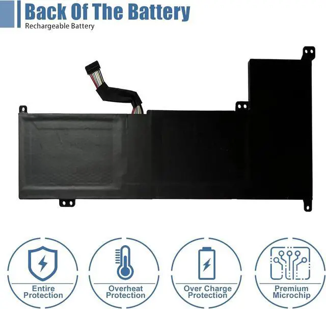 Alt view image 4 of 7 - L19C3PF6 Laptop Battery 11.25V 42Wh 3735mAh Replacement for Lenovo IdeaPad 3-17ADA05 3-17ARE05 3-17IIL05 3-17IML05 Series SB10W89847 L19L4PF2 5B10W89846 L19D4PF2 5B10W89835 5B10W89838 L19L3PF4