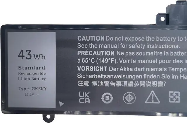Alt view image 3 of 6 - Fully. GK5KY Replacement Laptop Battery Compatible with Dell Inspiron 11 3000 3147 3148 Inspiron 13-7347 13-7348 13-7352 GK5KY P20T 04K8YH 92NCT 092NCT 4K8YH - 11.1V 34Wh
