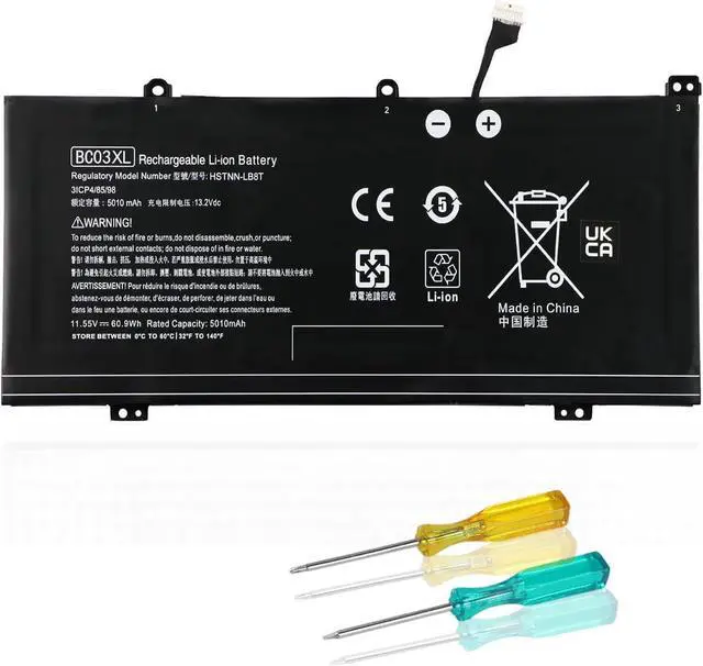 Main image of BND BC03XL11.55V 5010mAh L84182-421 L84398-005 L84182-1C1 Laptop Battery Compatible with HP Pro C640 Chromebook x360 14C-CA0053DX 14C-CAO000 14C-CAO0OOND Series HSTNN-LB8T HSTNN-IB9